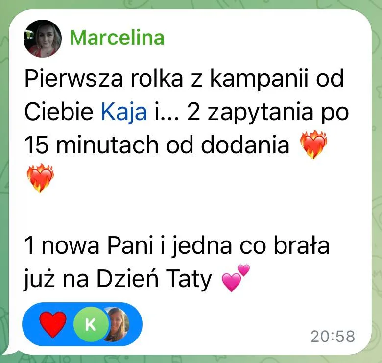 Opinia uczestniczki