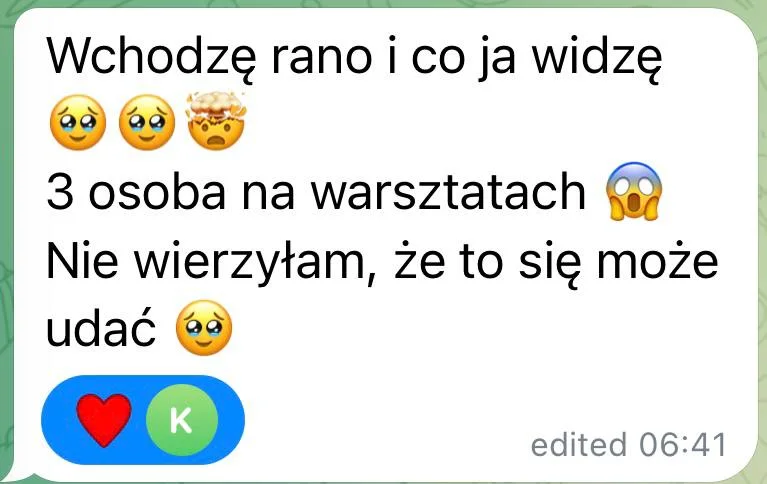 Opinia uczestniczki