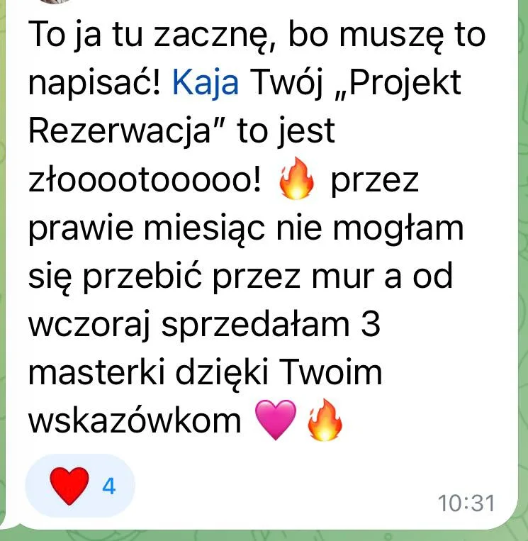 Opinia uczestniczki