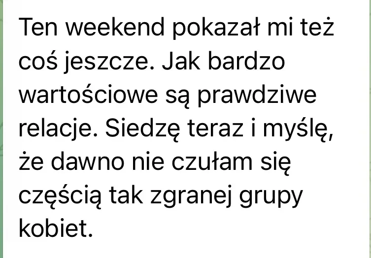 Opinia uczestniczki